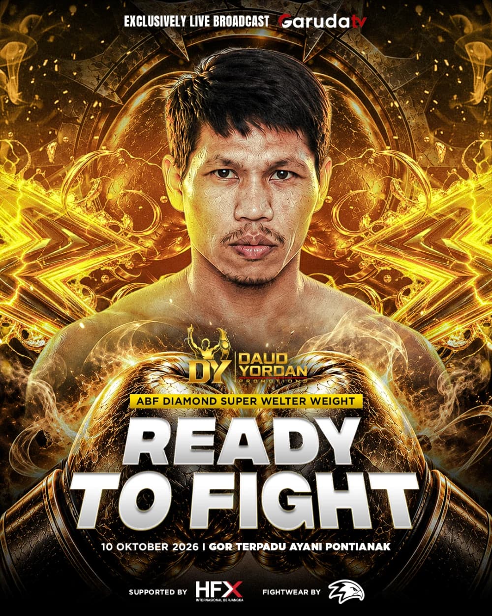 Official Back to Champion 2026 campaign artwork featuring Daud Yordan
