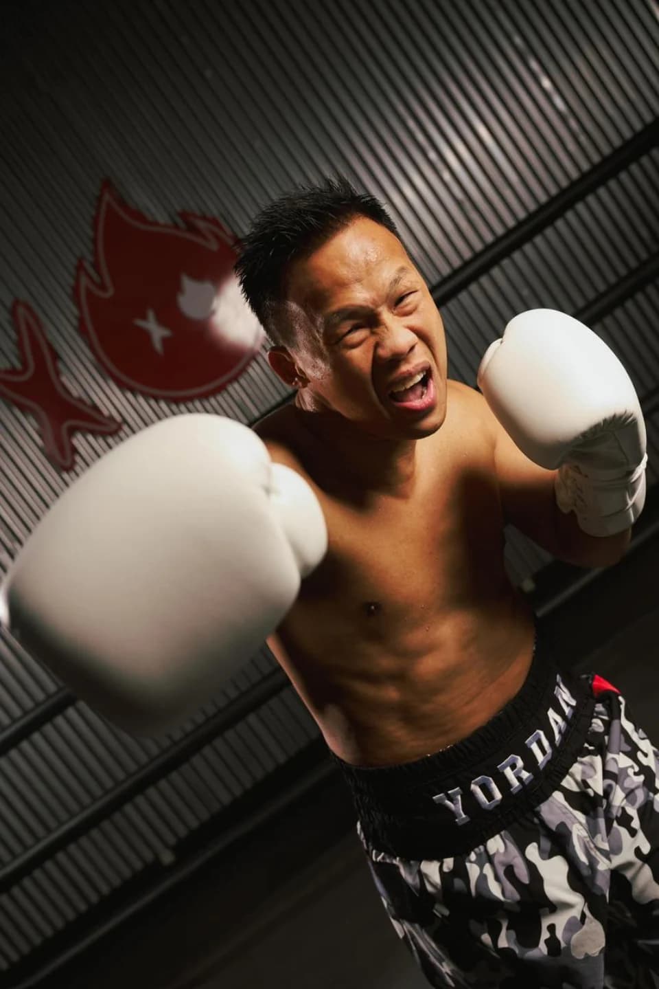 Daud Yordan in official boxing action portrait