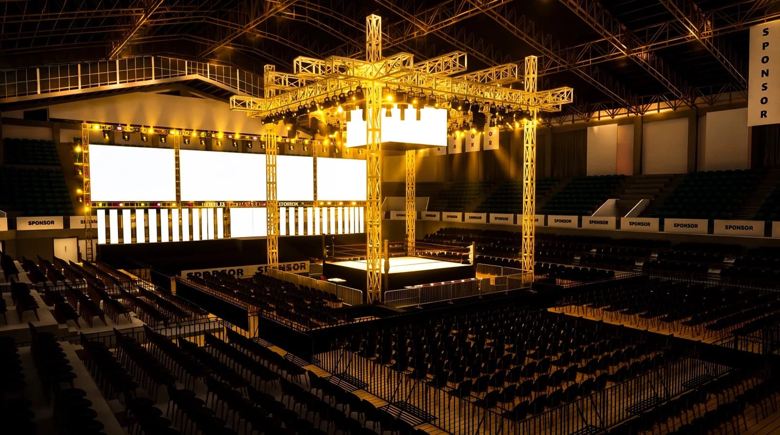 Official venue preparation visual for Back to Champion 2026